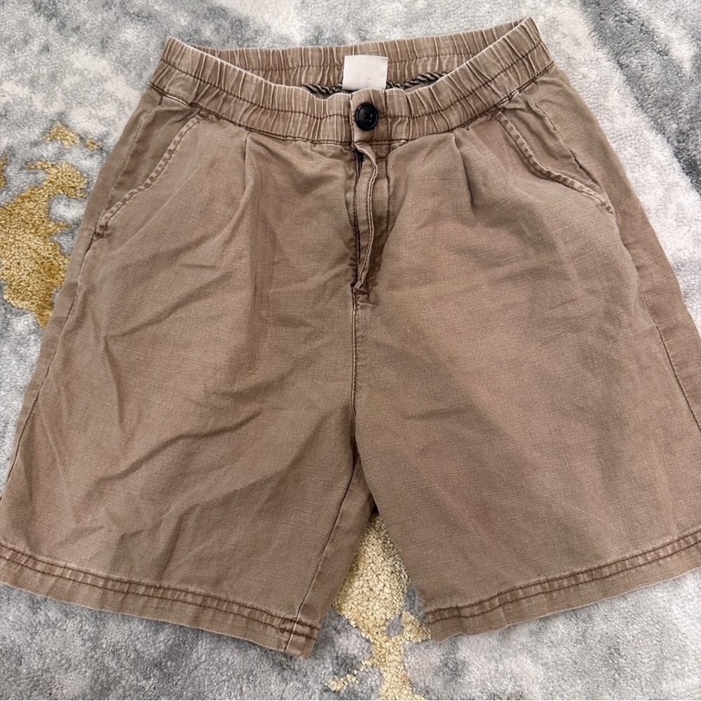 ZARA BOYS BROWN TAN SHORTS - Picture 5 of 12